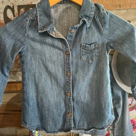 Kids Denim Button Up
