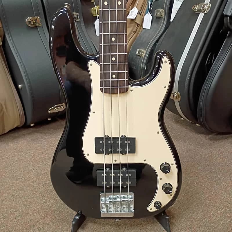 2012 Fender Blacktop Precision Bass - Black w/ Gig Bag & Extra Pickguard