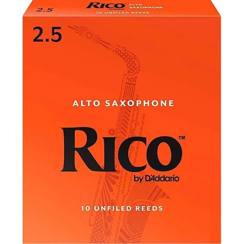 Rico Alto Saxophone Reeds Strength 2.5 Box of 10 - RJA1025