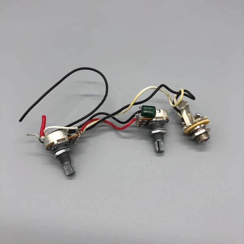 Epiphone LP Junior Model Pots Wires and Jack (UNTESTED - SOLD AS PARTS)